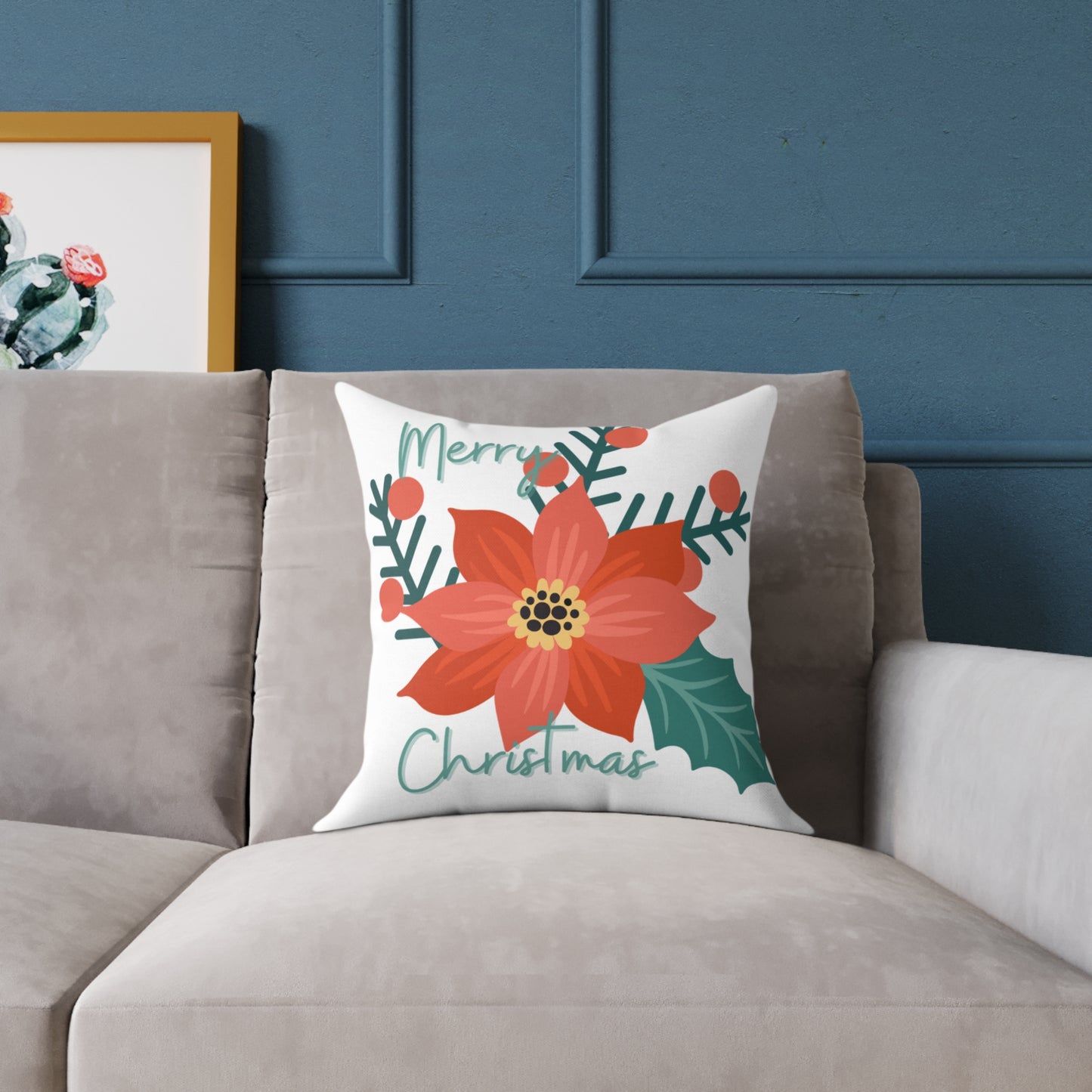 Square Poly Canvas Pillow