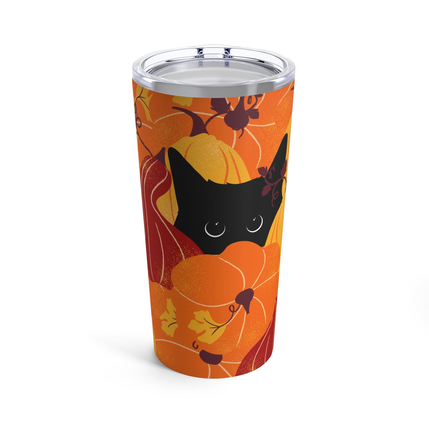Hidden black cat 20 oz tumbler with lid