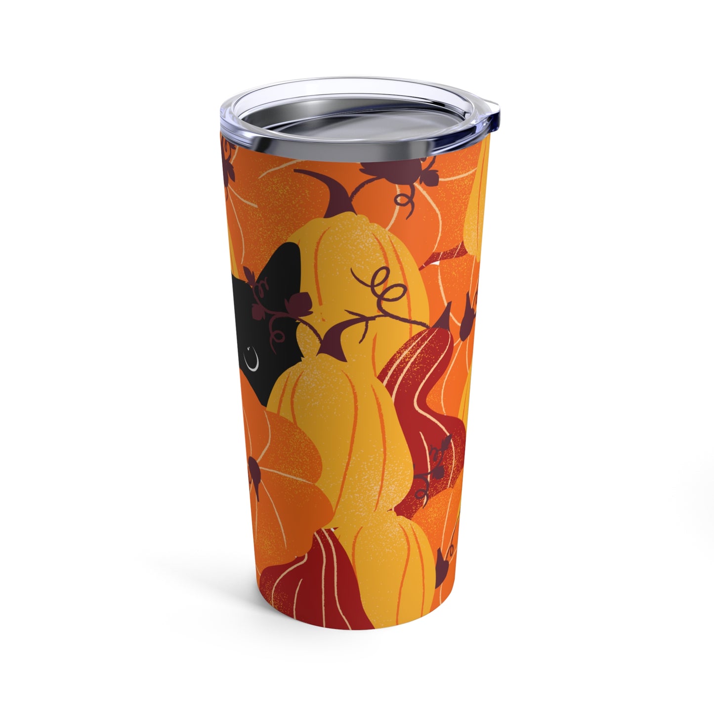Hidden black cat 20 oz tumbler with lid