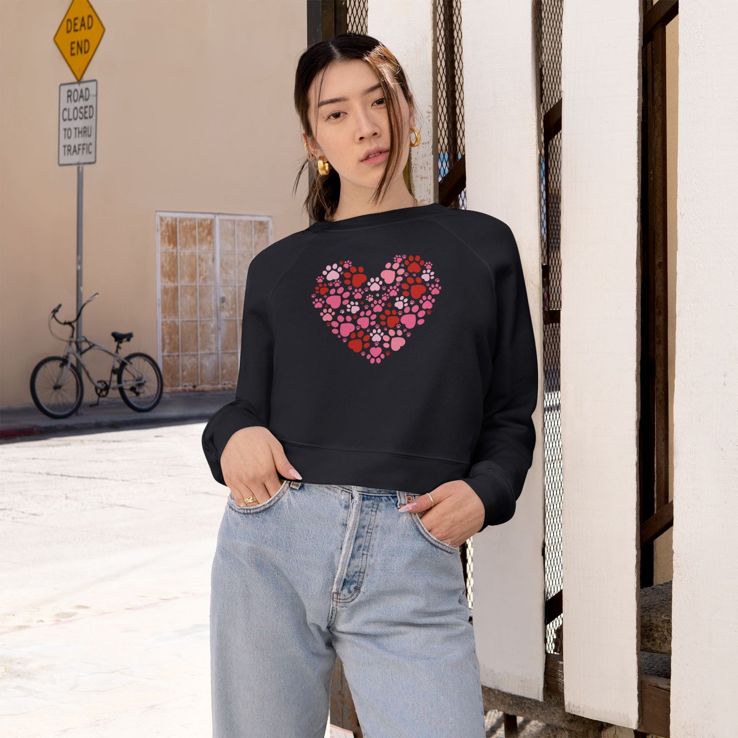 Pet love cozy Cropped sweatshirt