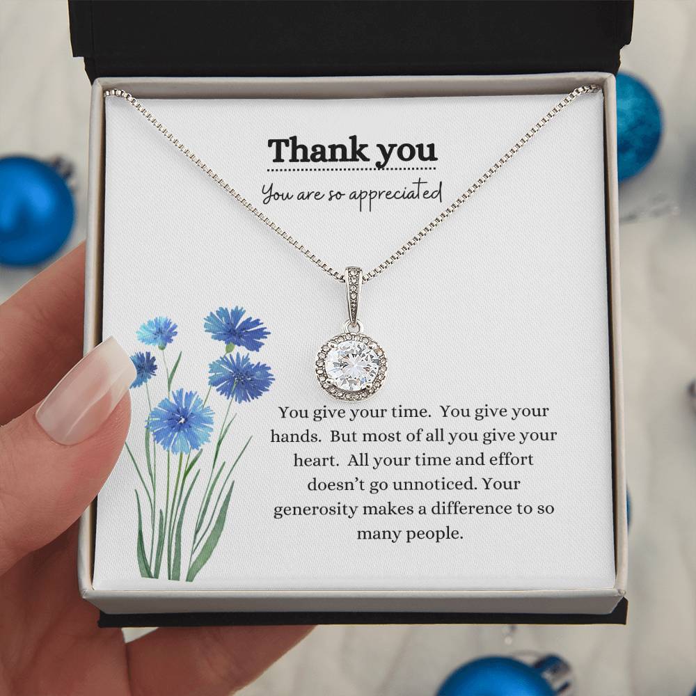 Thank you/blue flowers-eternal hope