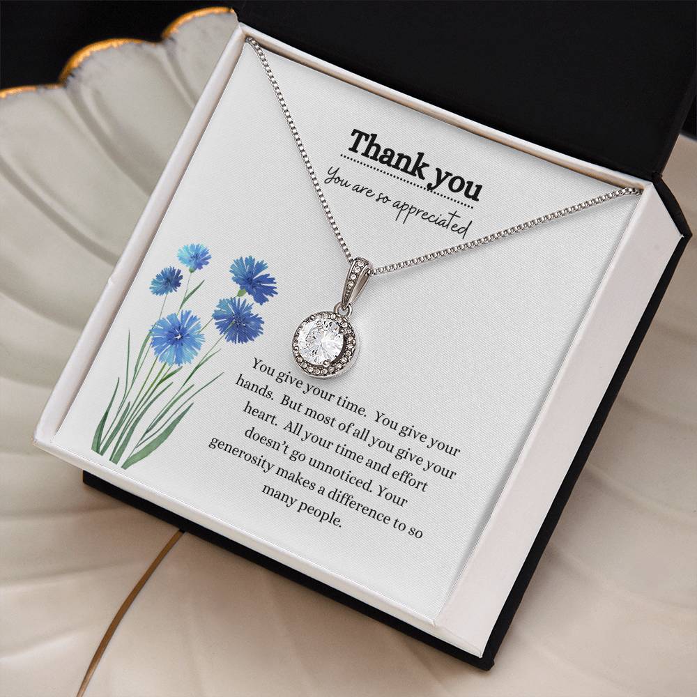 Thank you/blue flowers-eternal hope