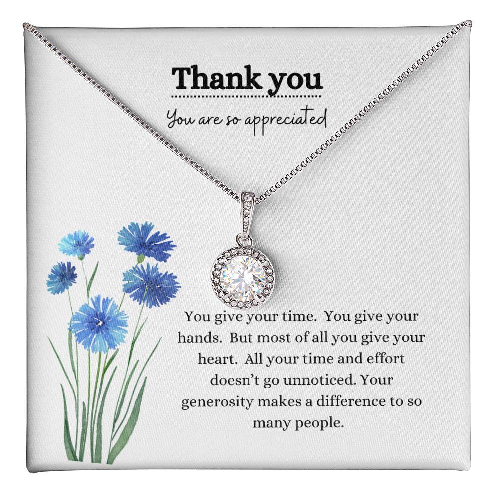 Thank you/blue flowers-eternal hope
