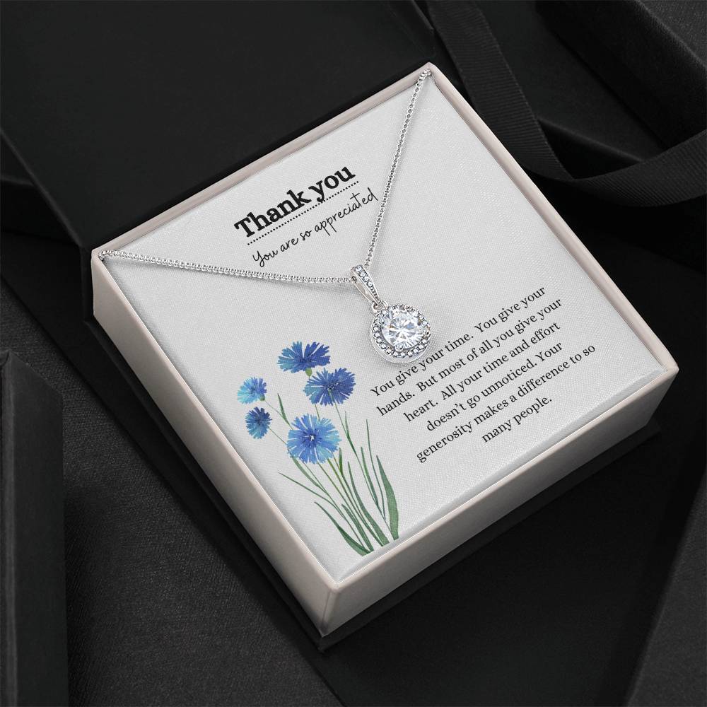 Thank you/blue flowers-eternal hope