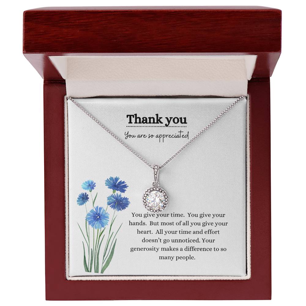 Thank you/blue flowers-eternal hope