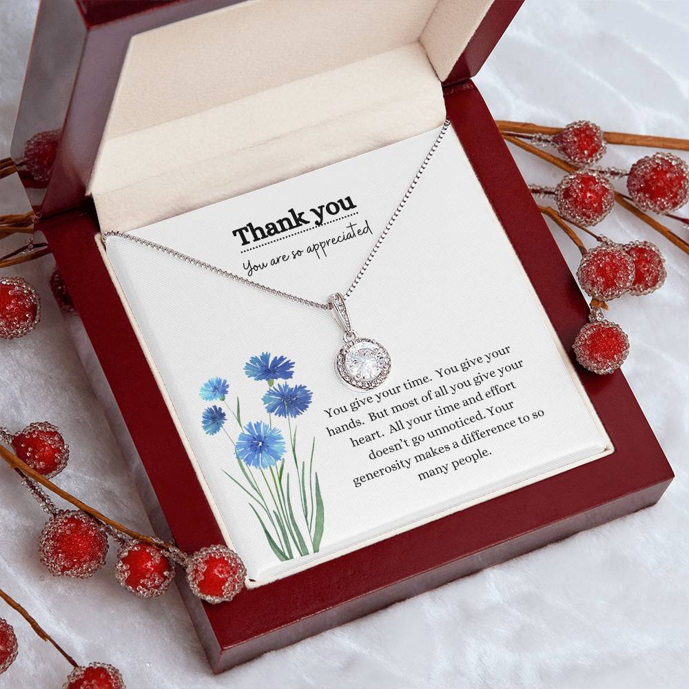 Thank you/blue flowers-eternal hope