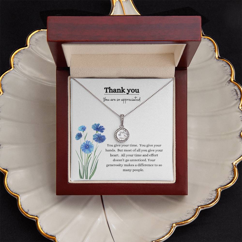 Thank you/blue flowers-eternal hope