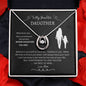 Daughter believe in yourself; Beautiful dancing crystal necklace