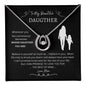 Daughter believe in yourself; Beautiful dancing crystal necklace