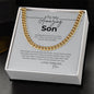 To My Amazing son... Savor the journey and stay true to you! Cuban Link Chain Necklace
