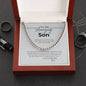 To My Amazing son... Savor the journey and stay true to you! Cuban Link Chain Necklace