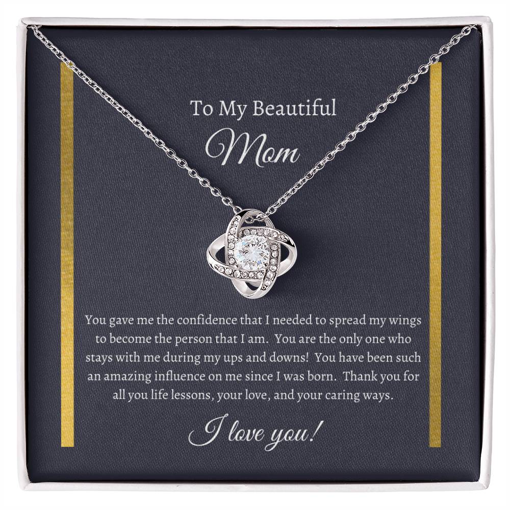 Beautiful Mom; Love Knot necklace