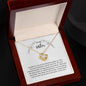 A sister is the greatest gift; Love knot necklace