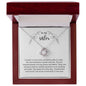 A sister is the greatest gift; Love knot necklace