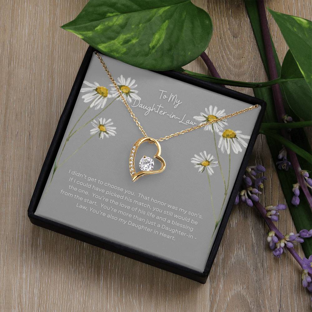 To Daughter-in- Law who is also your Daughter in your heart- Forever Love Necklace