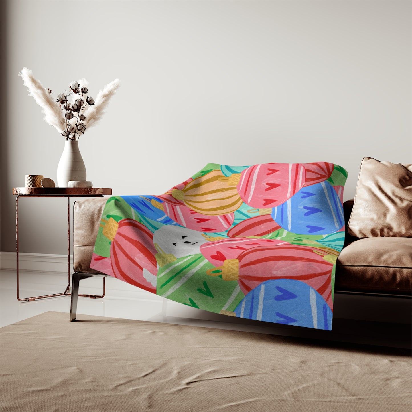 Hidden Pup ornament Sweatshirt material blanket