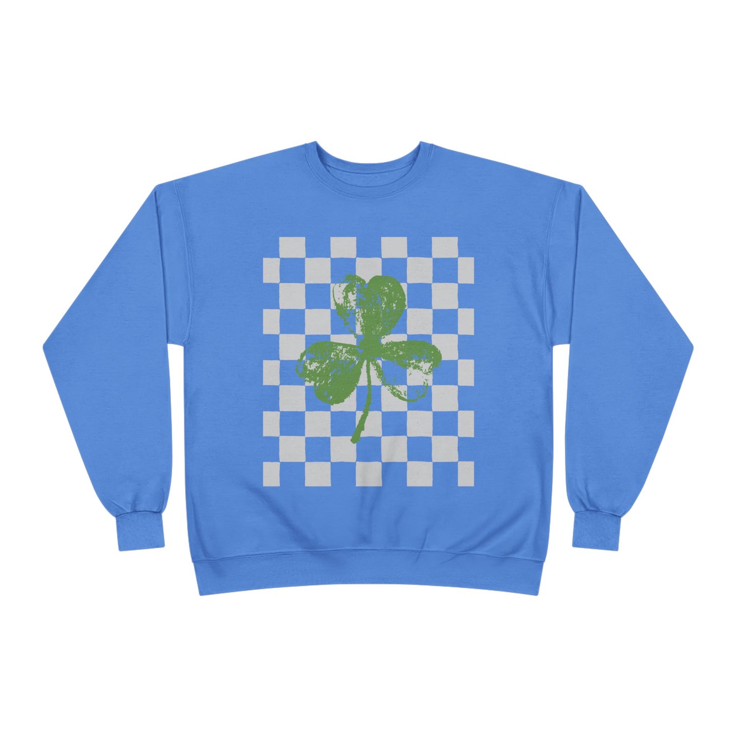 St. Patrick’s Day  Checkerboard Design crewneck sweatshirt