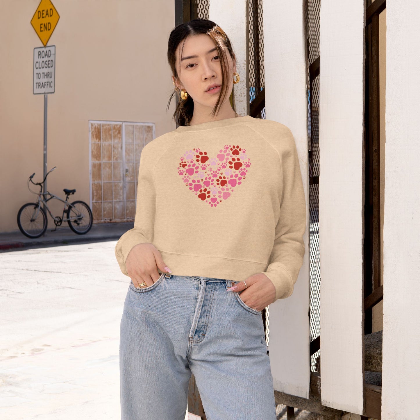Pet love cozy Cropped sweatshirt