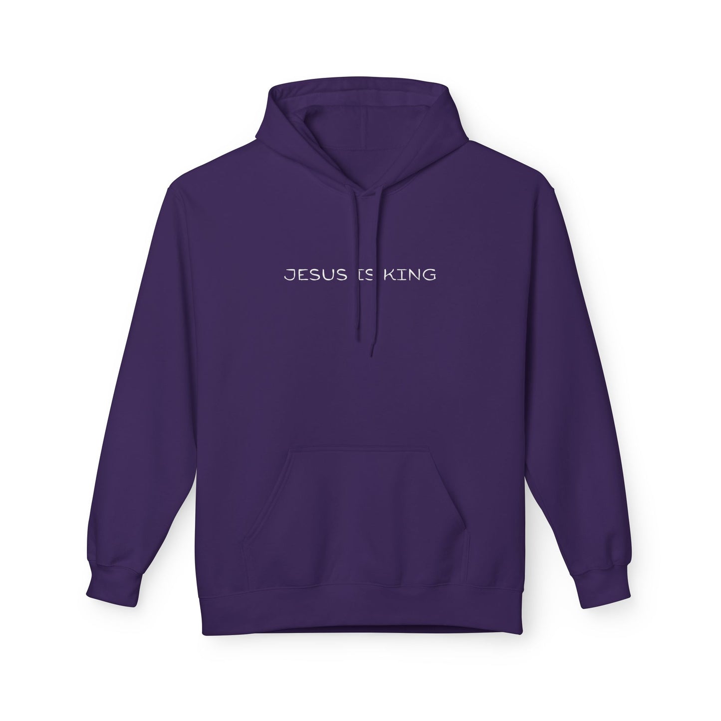 Jesus Is King Hoodie — Minimal Faith Inspirational Pullover