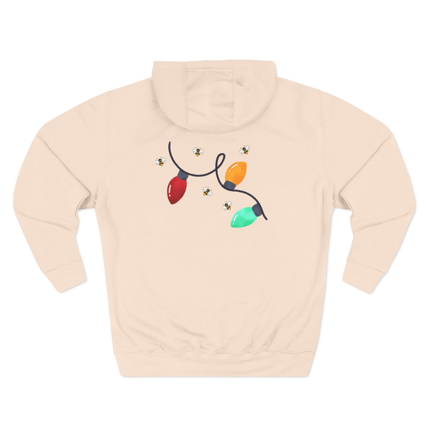 Three-Panel Fleece Hoodie