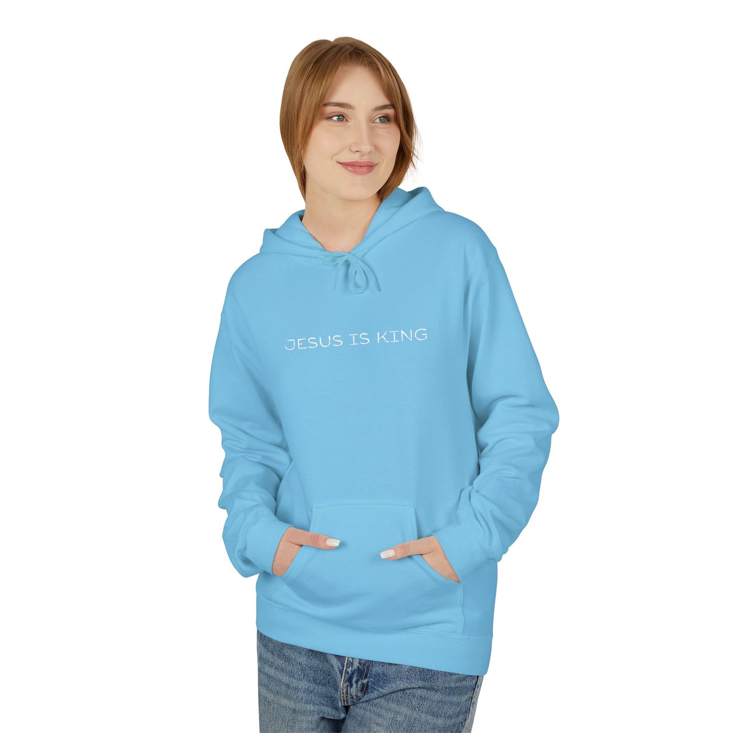 Jesus Is King Hoodie — Minimal Faith Inspirational Pullover