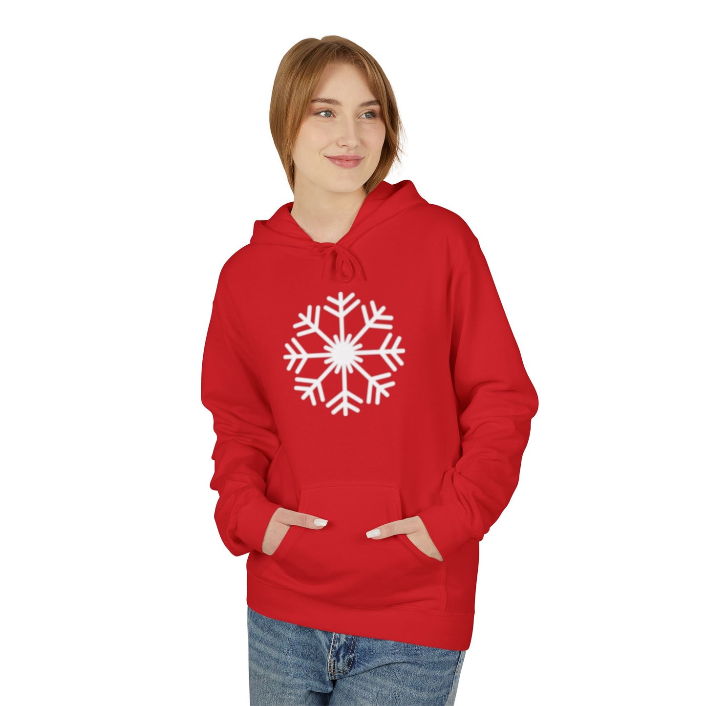 Snowflake Graphic Hoodie — Cozy Winter Pullover