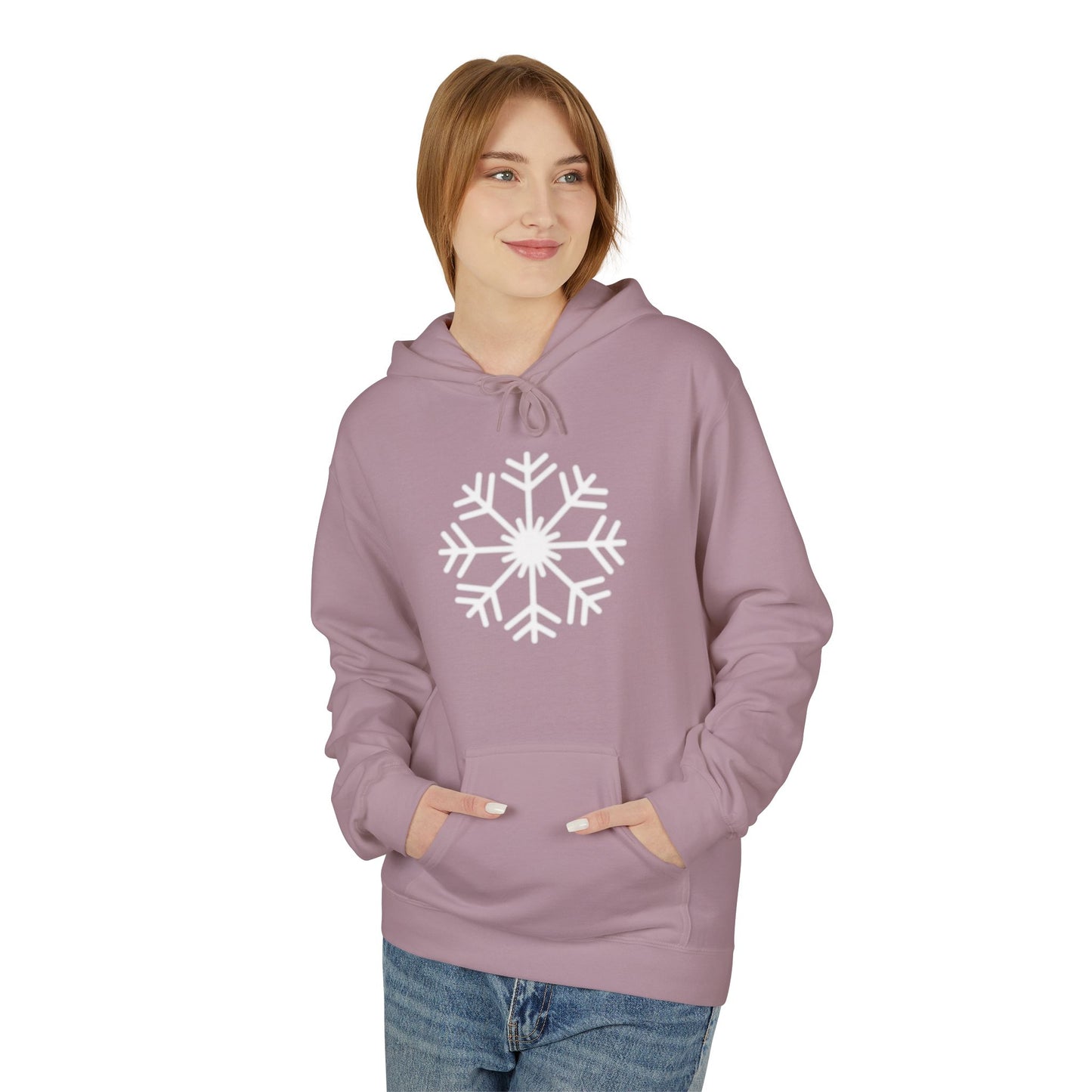 Snowflake Graphic Hoodie — Cozy Winter Pullover