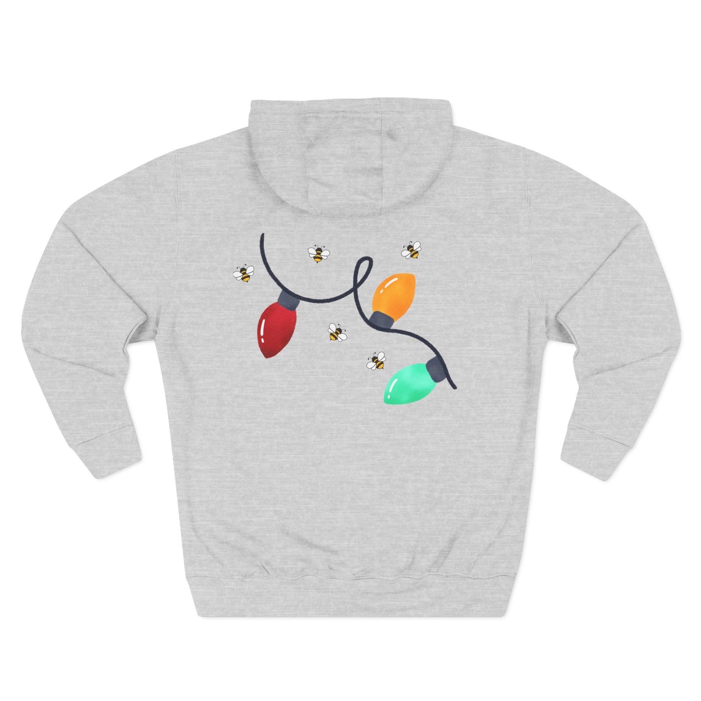 Three-Panel Fleece Hoodie