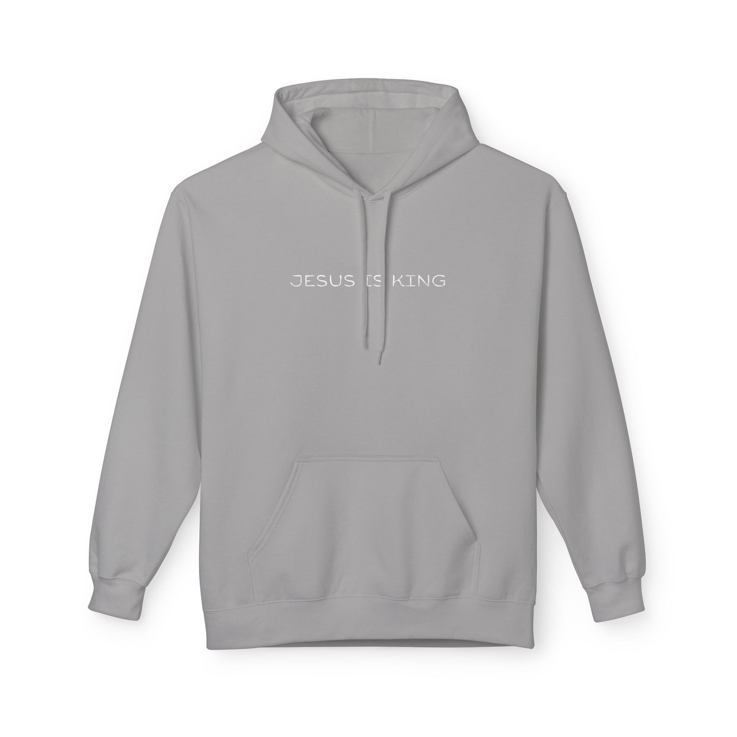 Jesus Is King Hoodie — Minimal Faith Inspirational Pullover