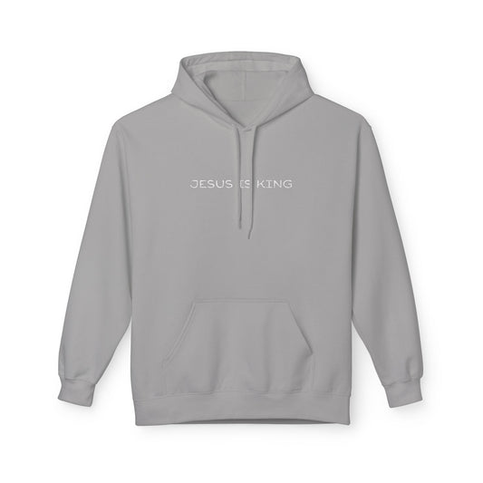 Jesus Is King Hoodie — Minimal Faith Inspirational Pullover