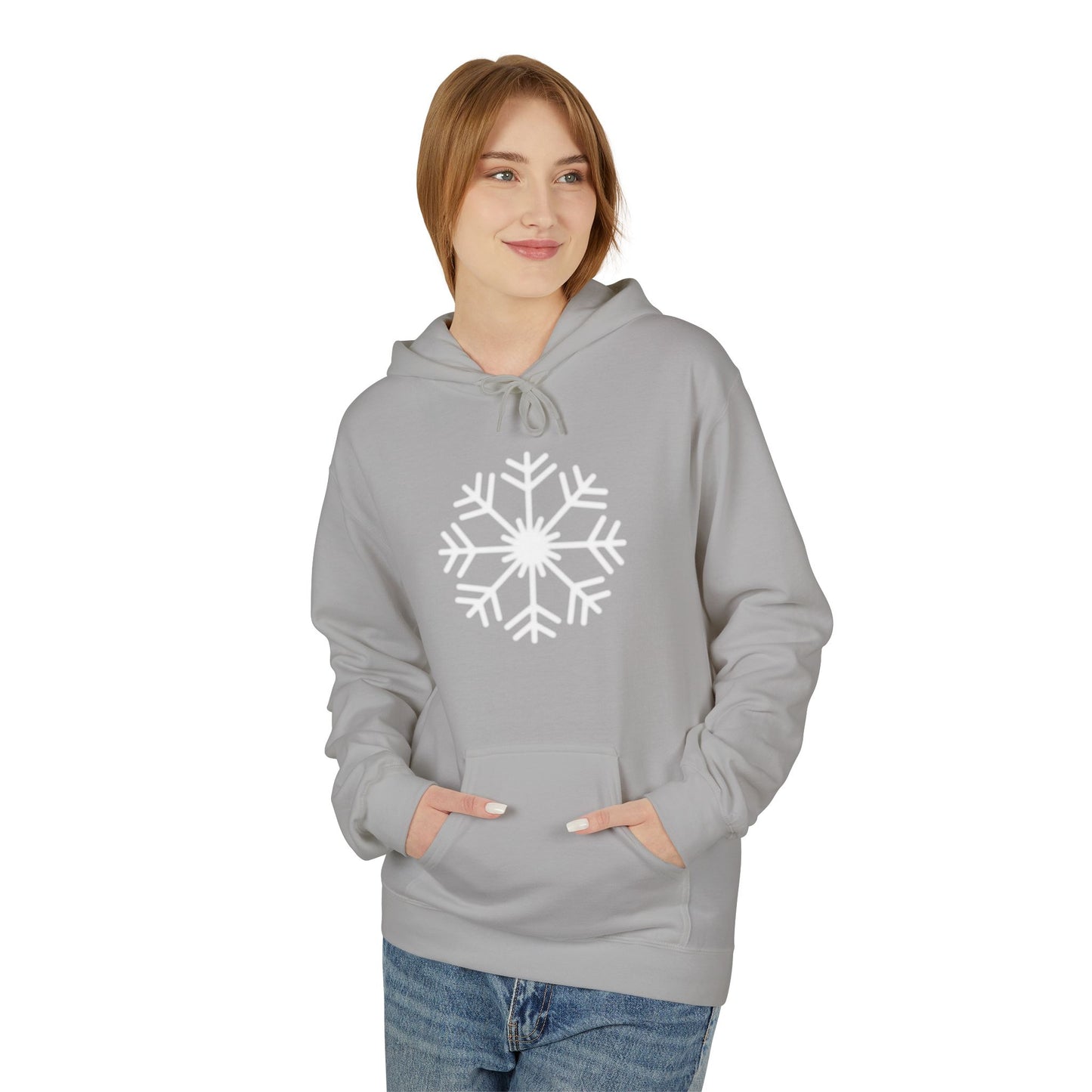 Snowflake Graphic Hoodie — Cozy Winter Pullover
