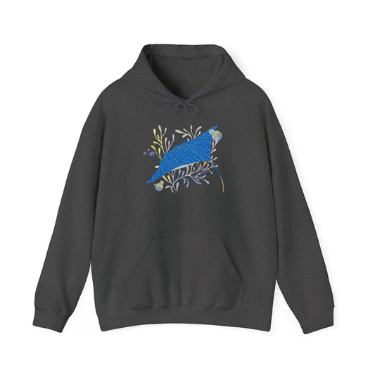 Blue Manta Ray Hoodie
