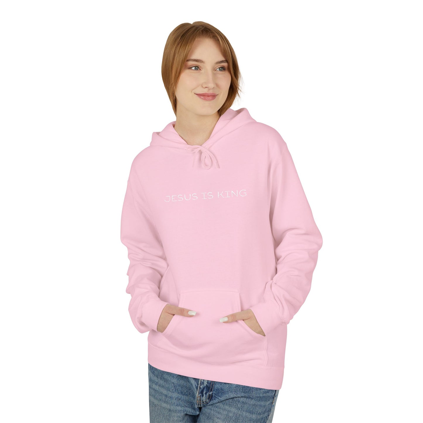 Jesus Is King Hoodie — Minimal Faith Inspirational Pullover