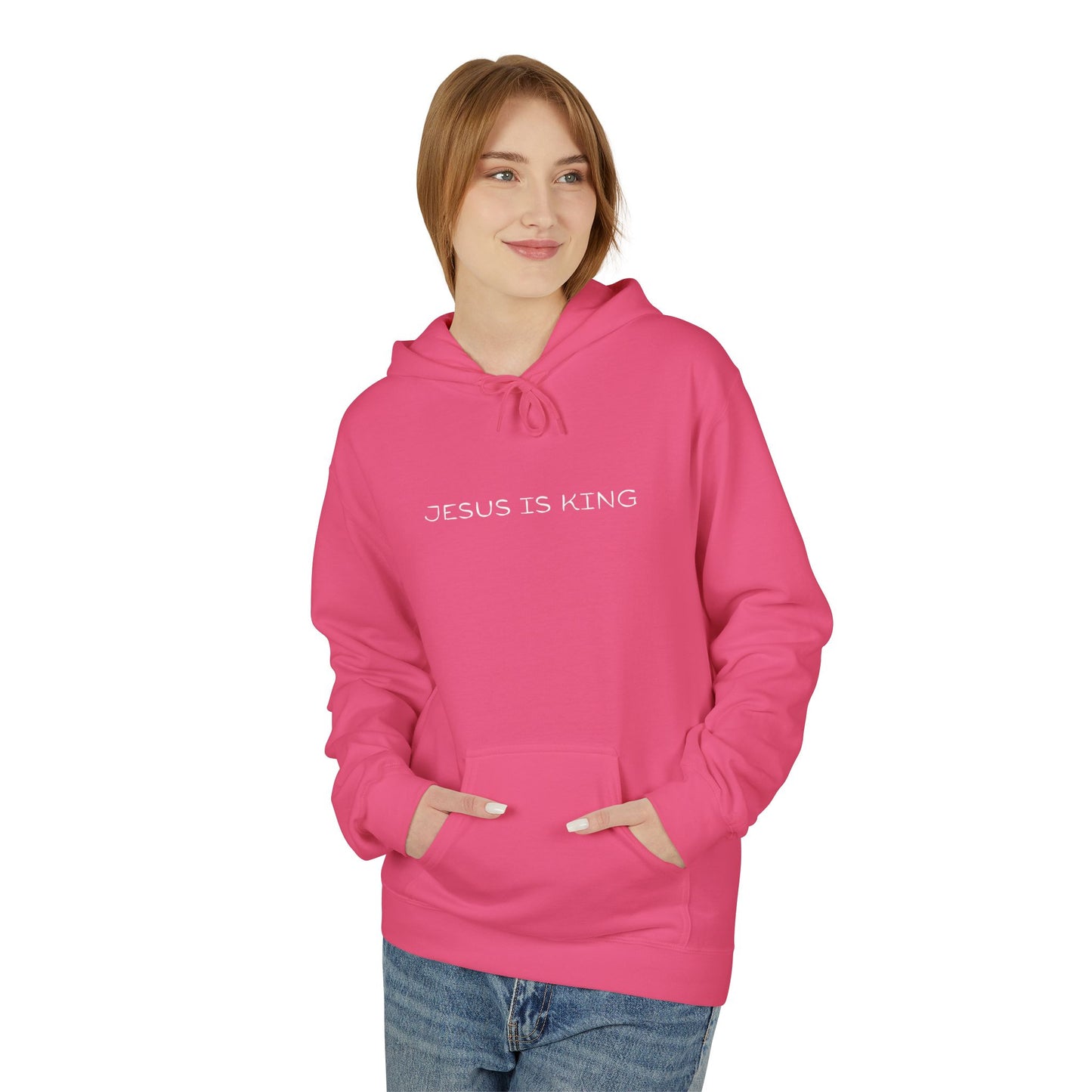 Jesus Is King Hoodie — Minimal Faith Inspirational Pullover
