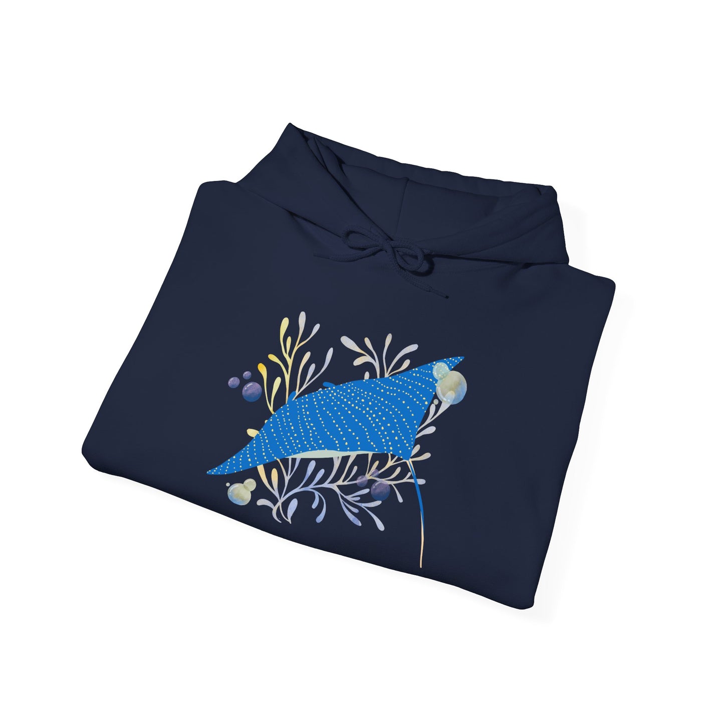 Blue Manta Ray Hoodie