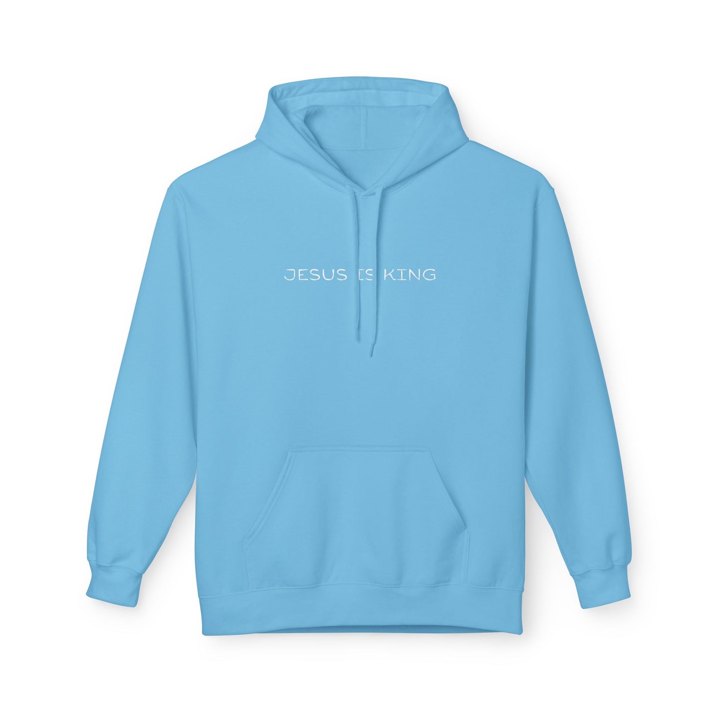 Jesus Is King Hoodie — Minimal Faith Inspirational Pullover