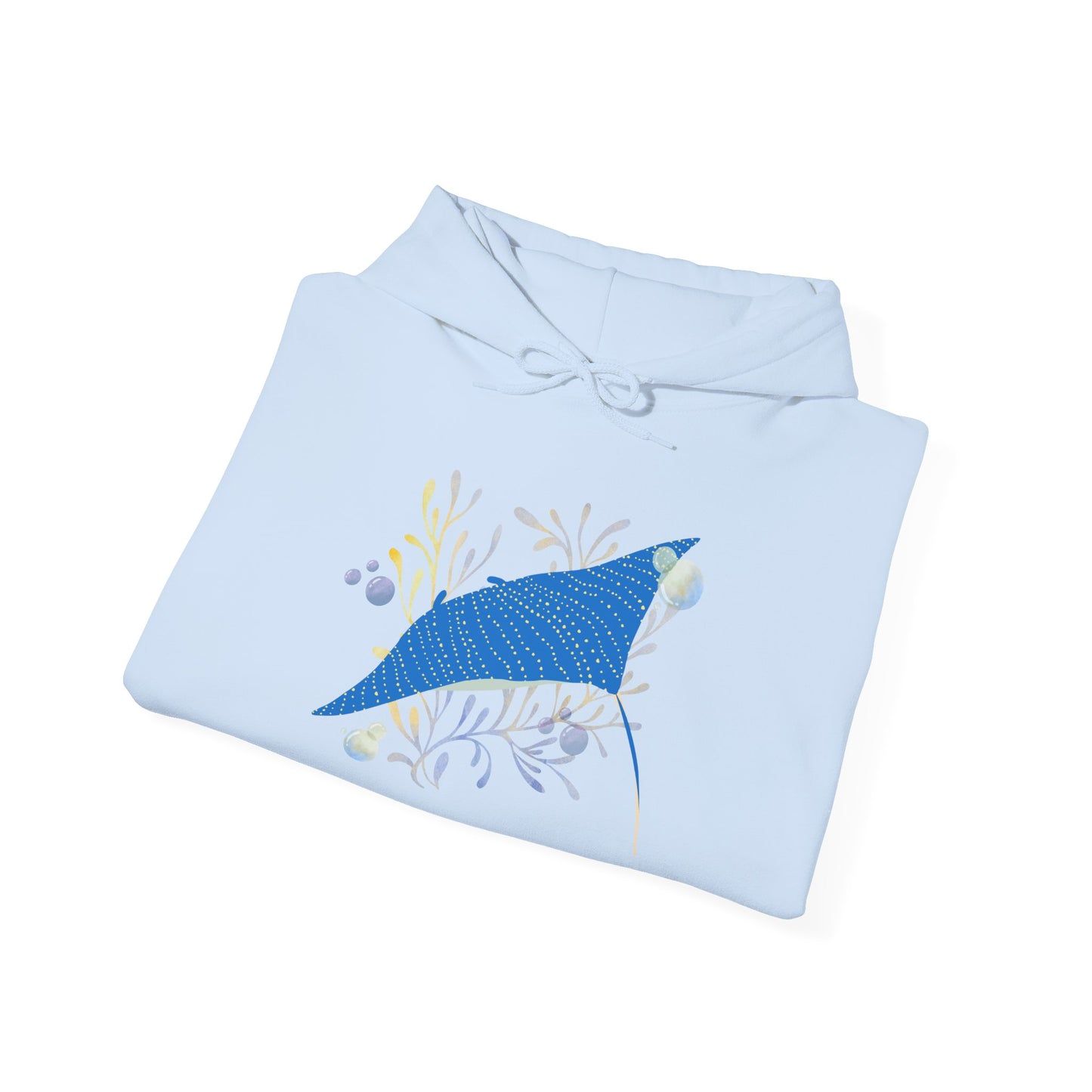 Blue Manta Ray Hoodie