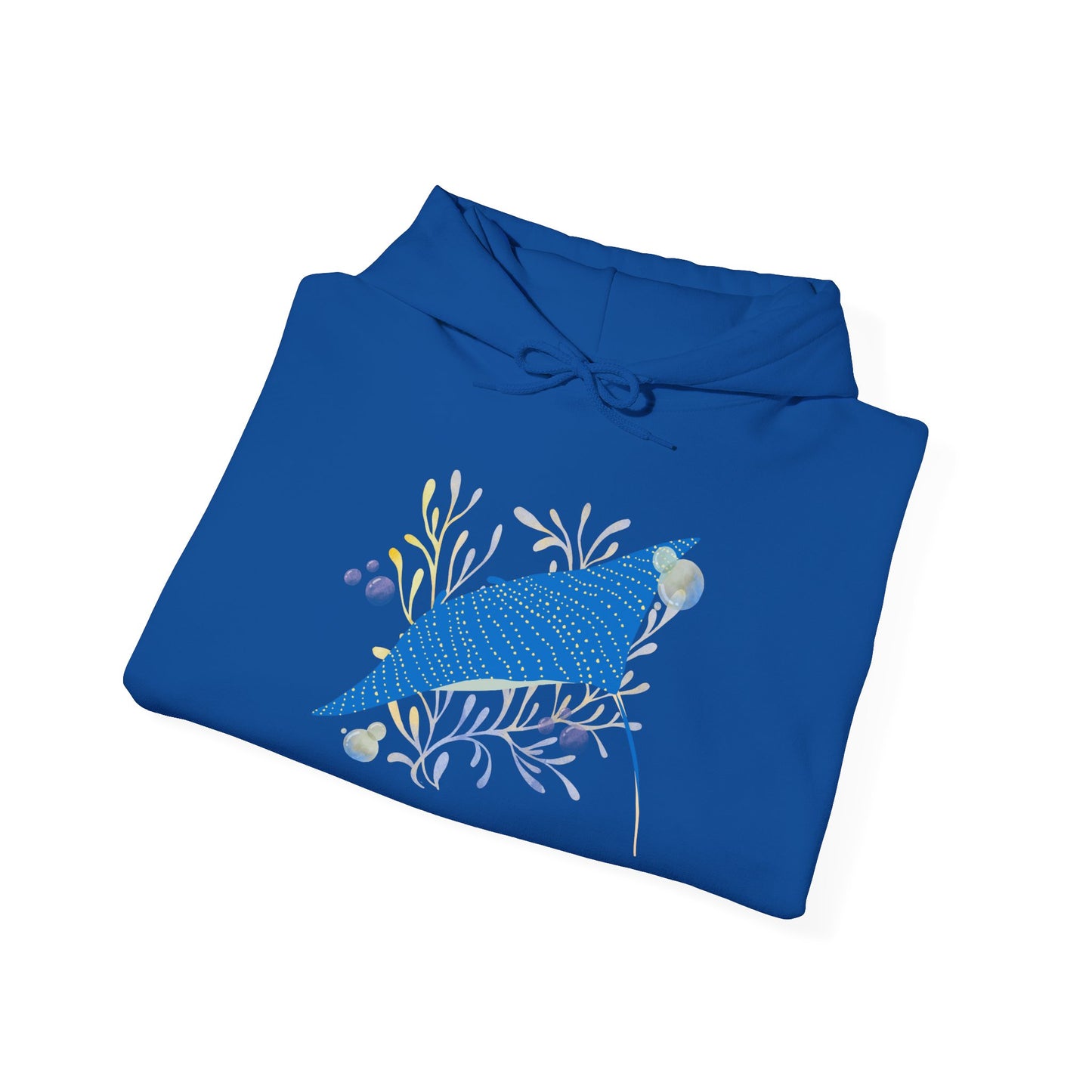 Blue Manta Ray Hoodie