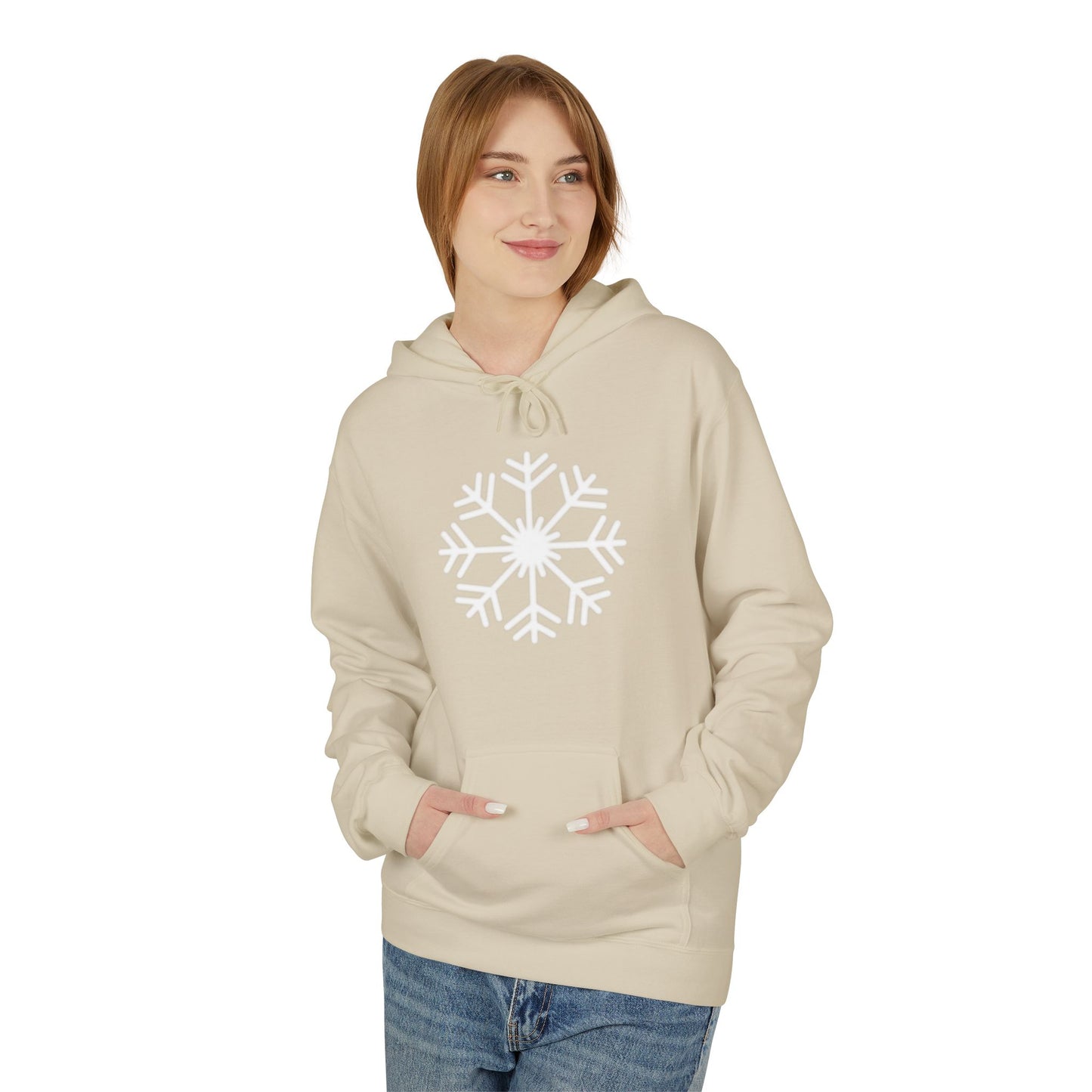 Snowflake Graphic Hoodie — Cozy Winter Pullover