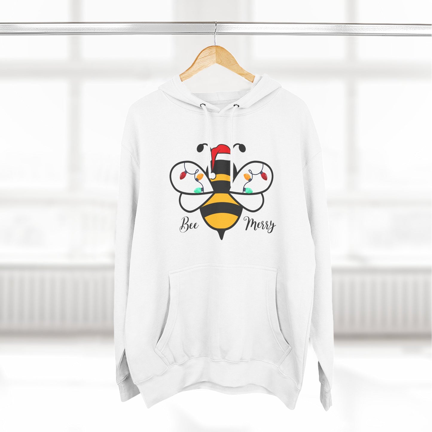 Three-Panel Fleece Hoodie