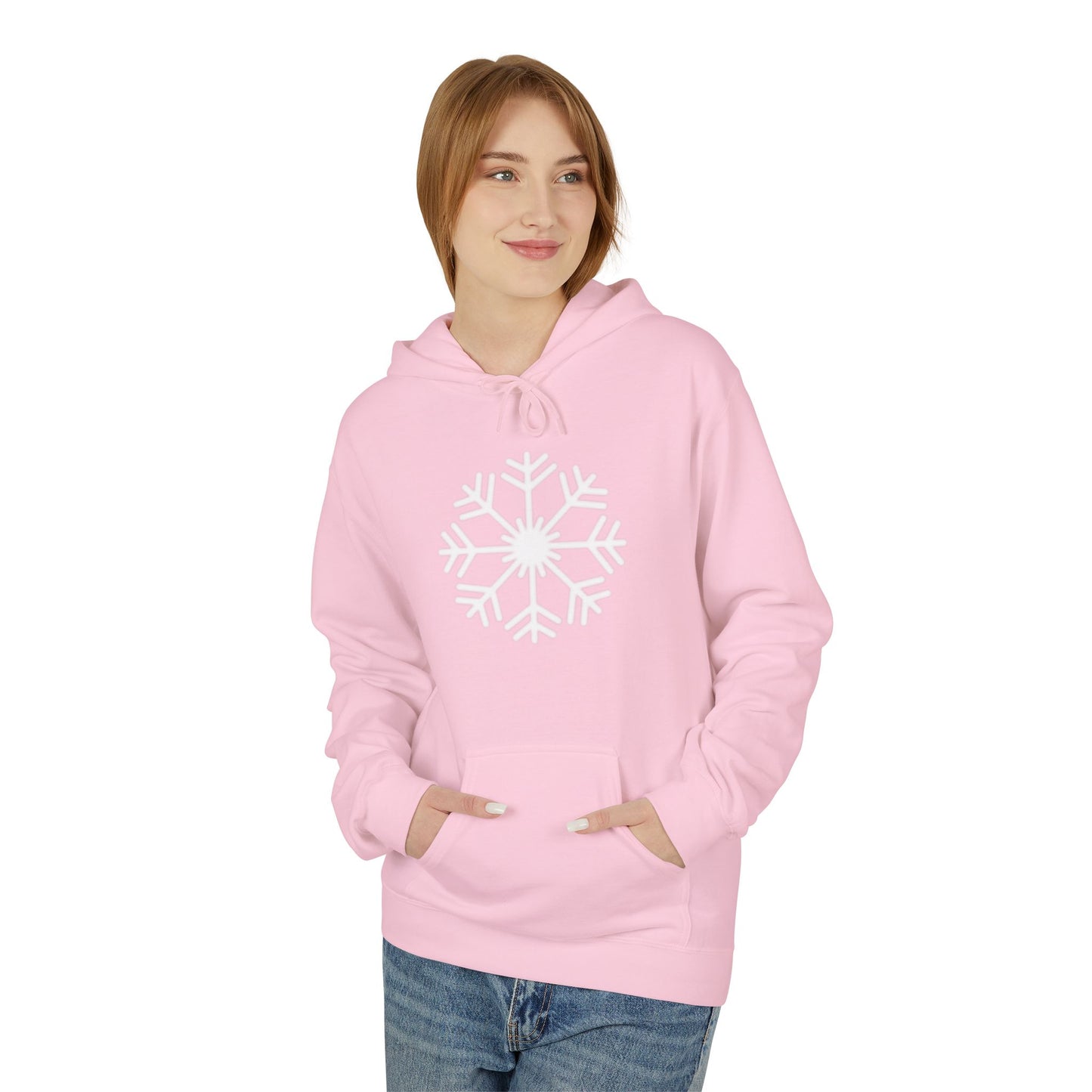 Snowflake Graphic Hoodie — Cozy Winter Pullover