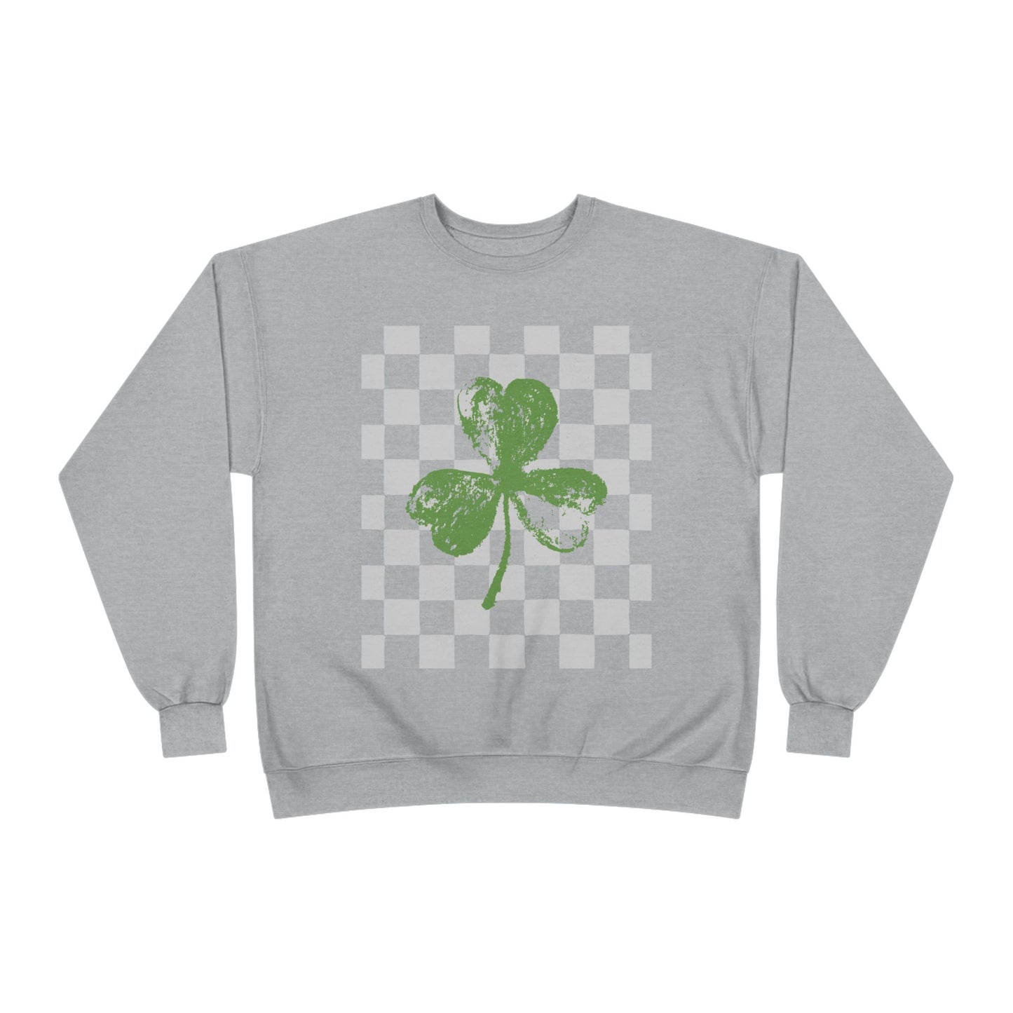 St. Patrick’s Day  Checkerboard Design crewneck sweatshirt