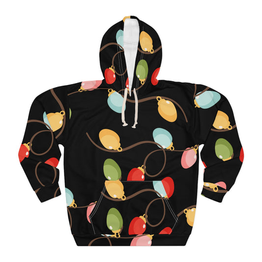 Large Bulb Holiday String lights Hoodie
