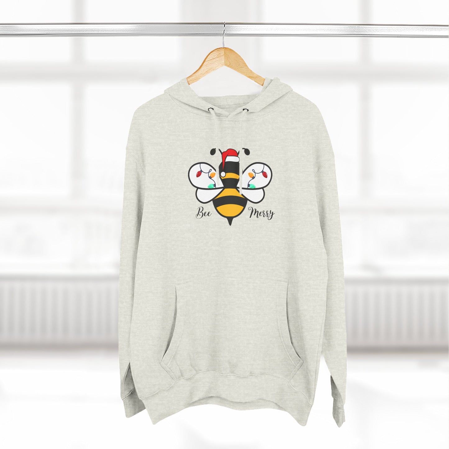 Three-Panel Fleece Hoodie