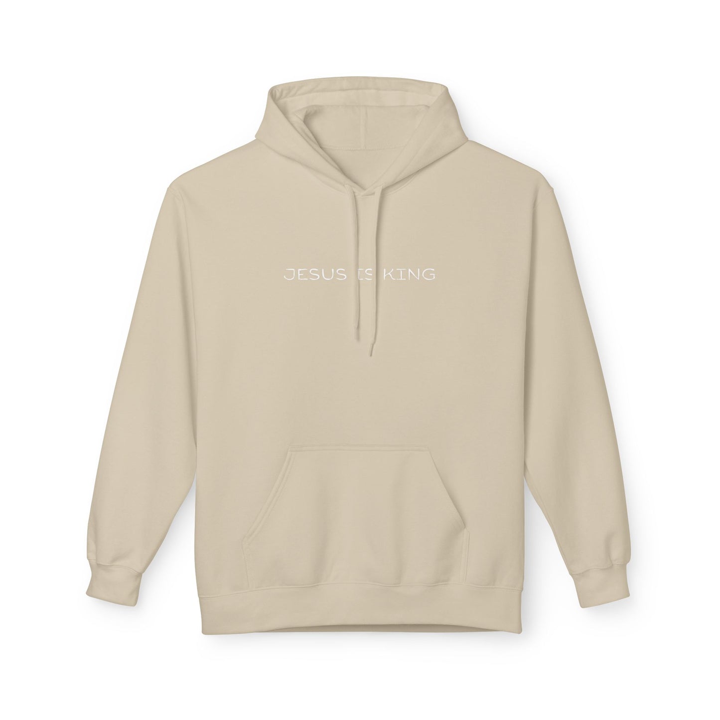 Jesus Is King Hoodie — Minimal Faith Inspirational Pullover