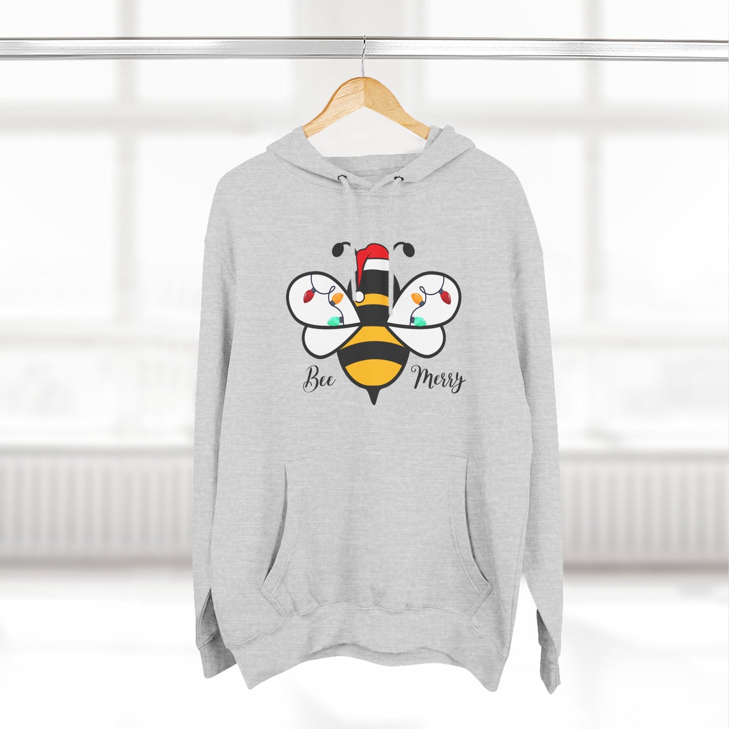 Three-Panel Fleece Hoodie