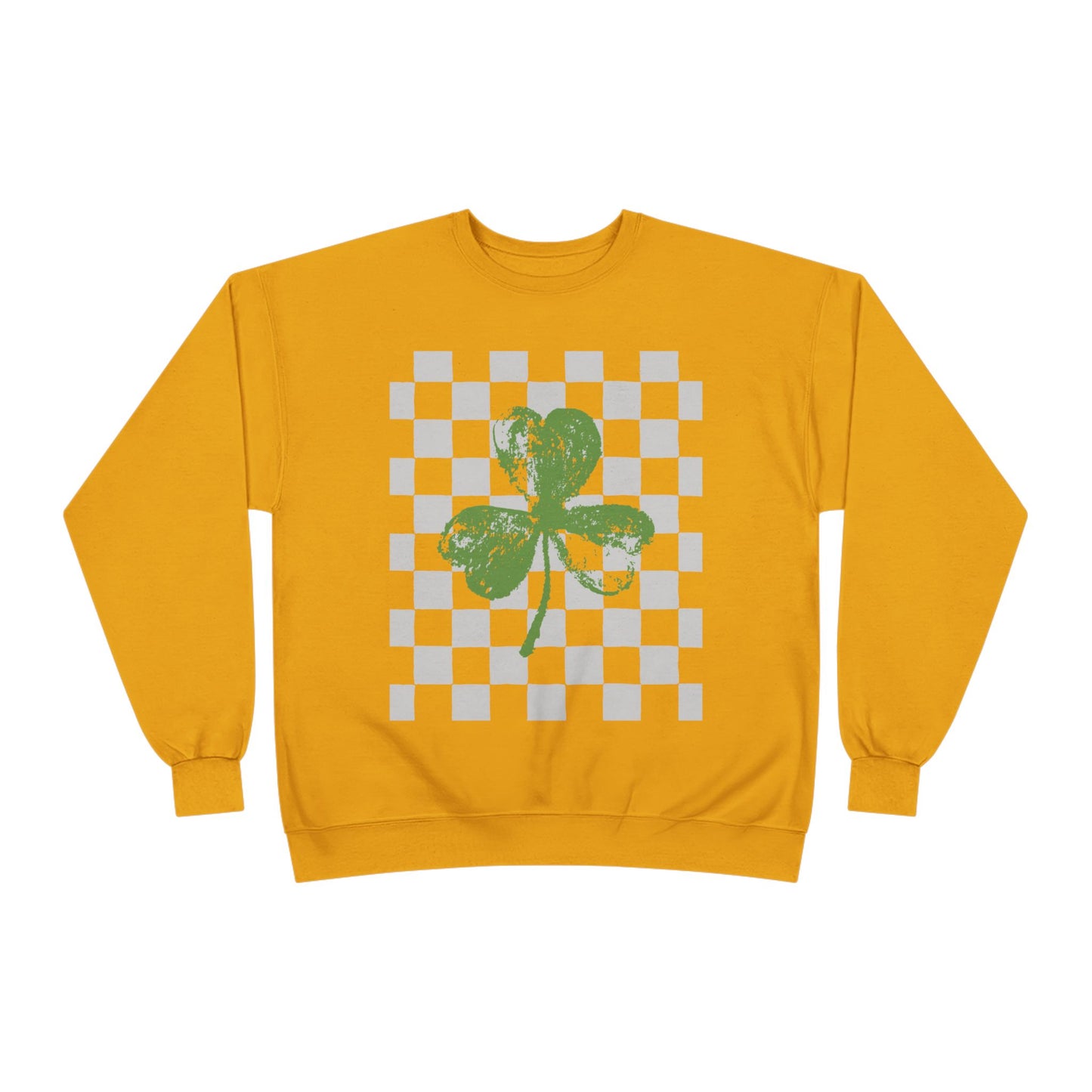 St. Patrick’s Day  Checkerboard Design crewneck sweatshirt