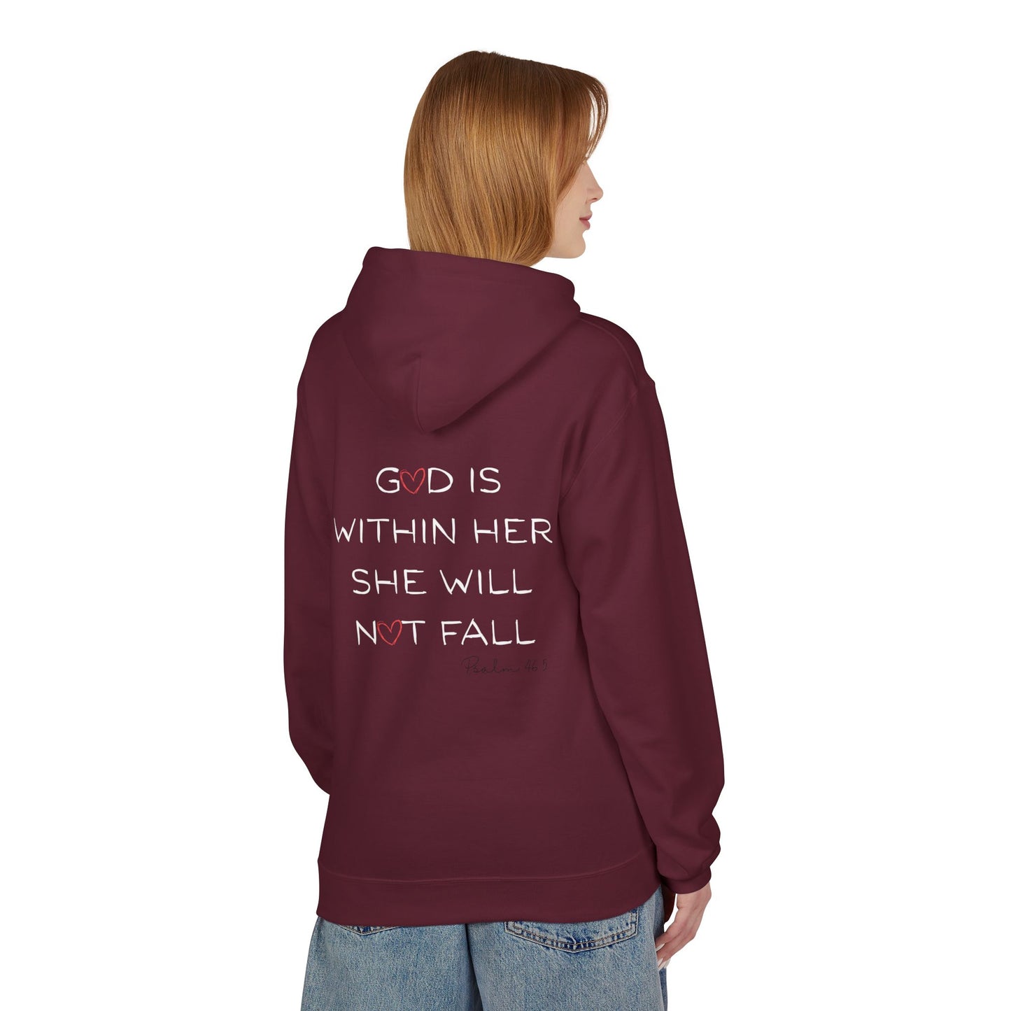 God Is Within Her Christian Hoodie — Inspirational Faith Sweatshirt