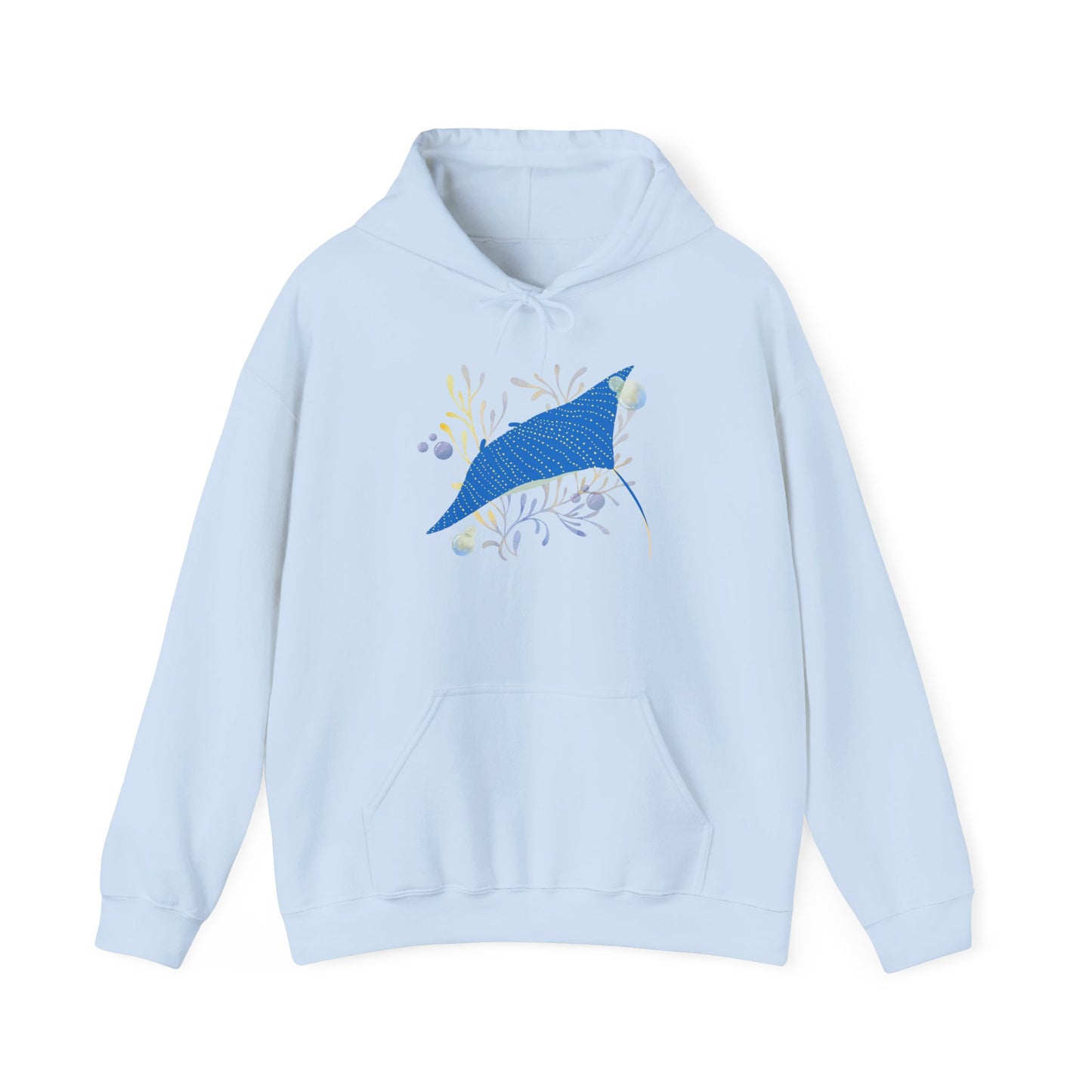 Blue Manta Ray Hoodie