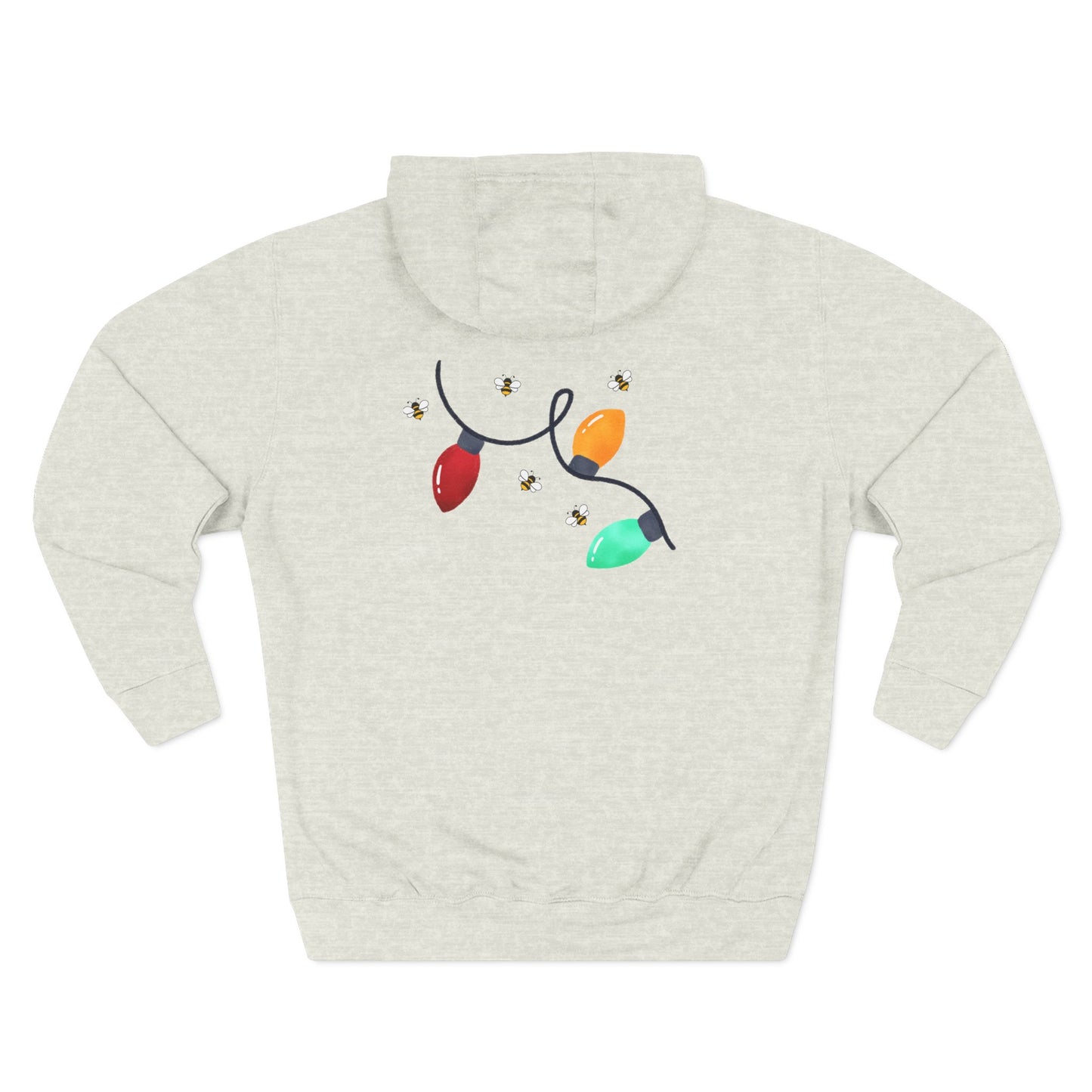 Three-Panel Fleece Hoodie